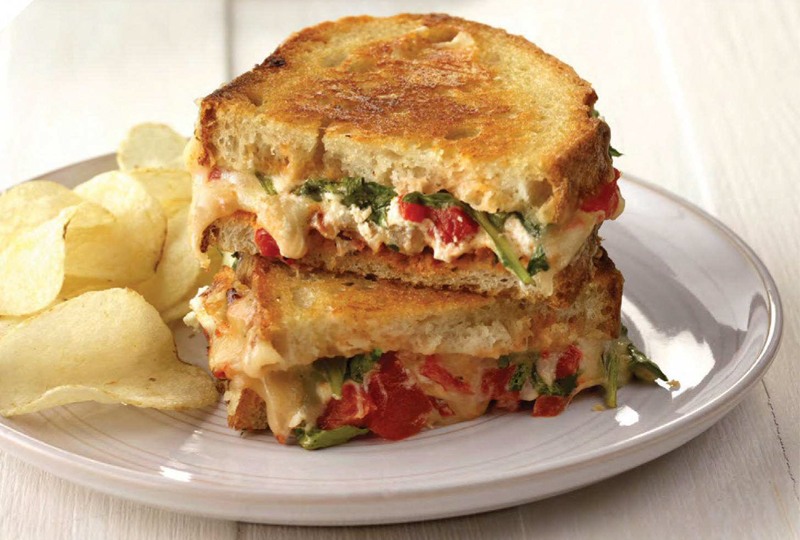 Sun-Dried Tomato  Grilled Cheese Sandwich