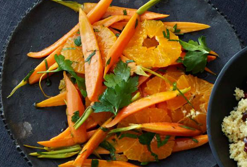 Delicious Carrot Salad with Clementines
