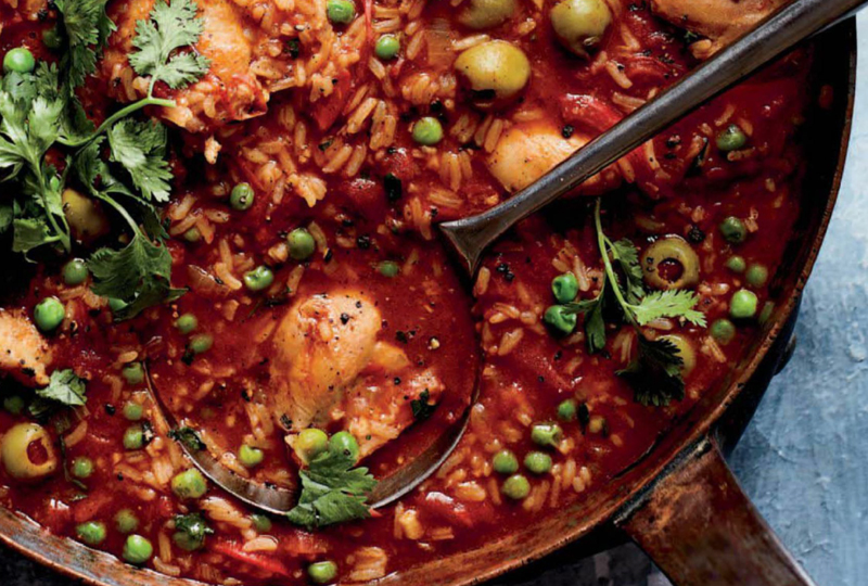 Soupy Rice with Chicken and Vegetables